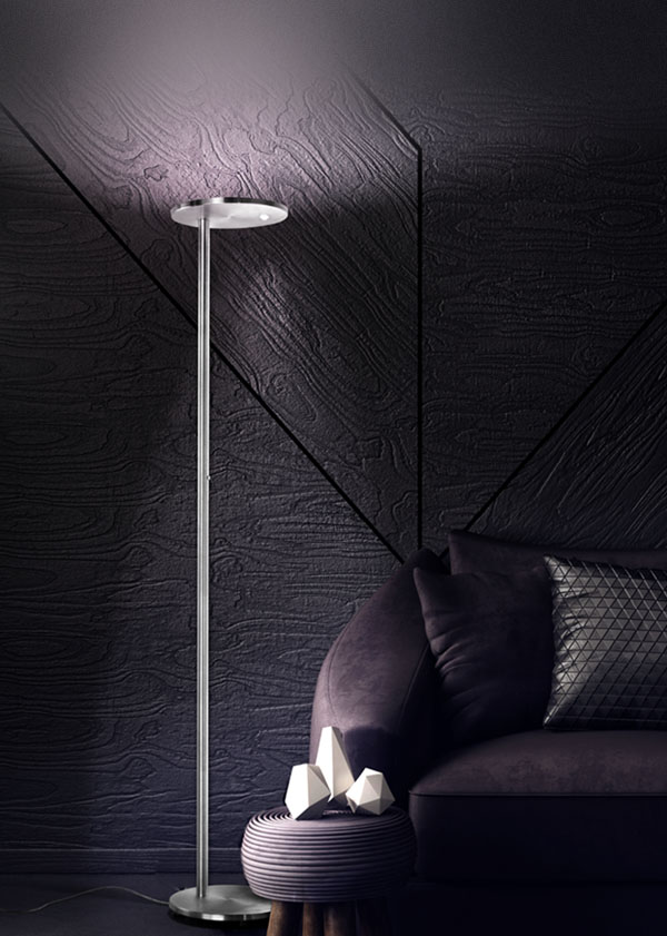 Round floor lamp with direct light bi-emission Rondaj 1 03605