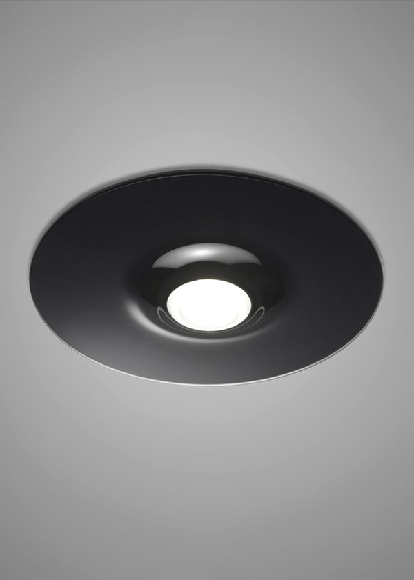 Round glass recessed spotlight with integrated LED Mir 1 00705