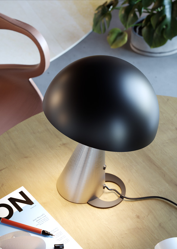 lampada design dimmerabile da tavolo scrivania a led integrati sostituibili imperfetto 1 05201