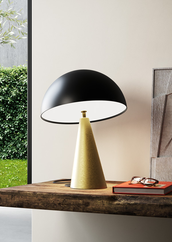 lampada design dimmerabile da tavolo scrivania a led integrati sostituibili imperfetto 1 05202