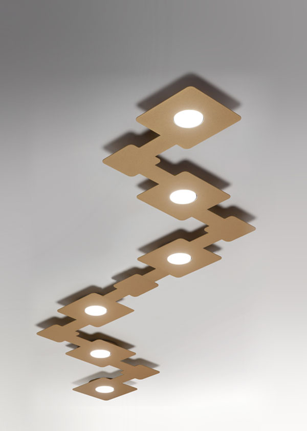 Lampada da soffitto 217 cm in metallo Kant 1 03905