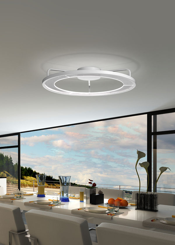 Plafoniera rotonda in plexiglass luce ambiente Tour 1 03703 Plafoniera rotonda in plexiglass luce ambiente Tour 1 03703