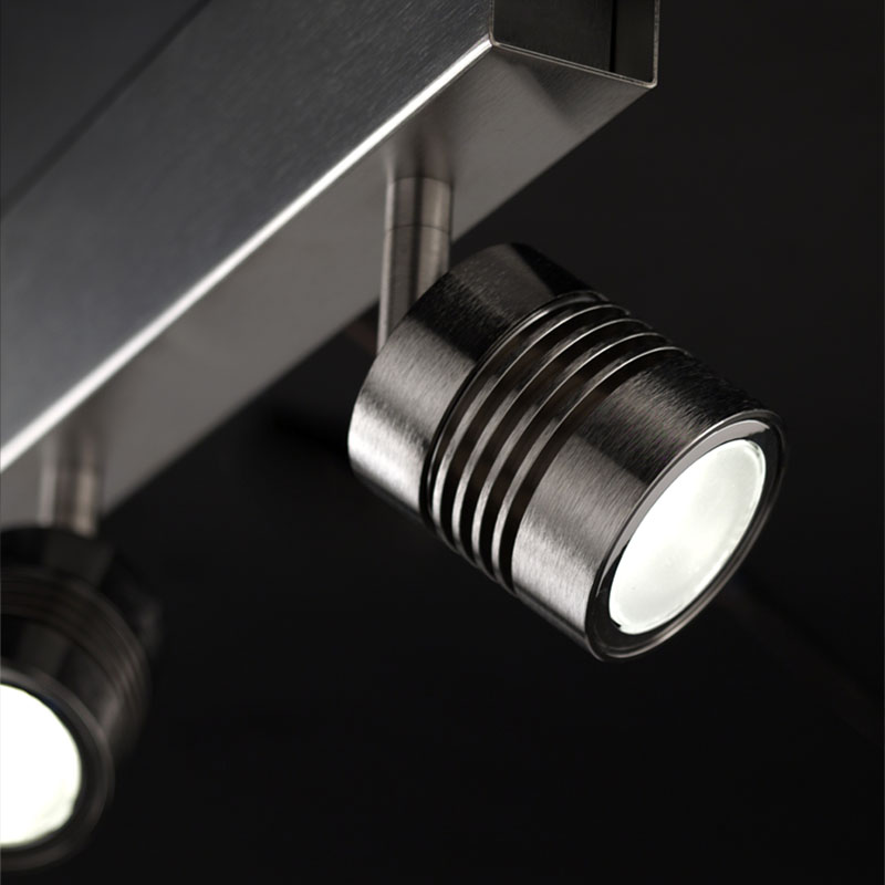 Ceiling lamp 3 adjustable lights rectangular Piston 1 04903