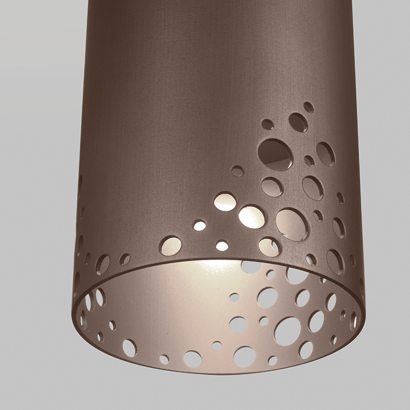 Lampada a sospensione in alluminio pendel cilindro Gaia 2 04401 Lampada a sospensione in alluminio pendel cilindro Gaia 2 04401