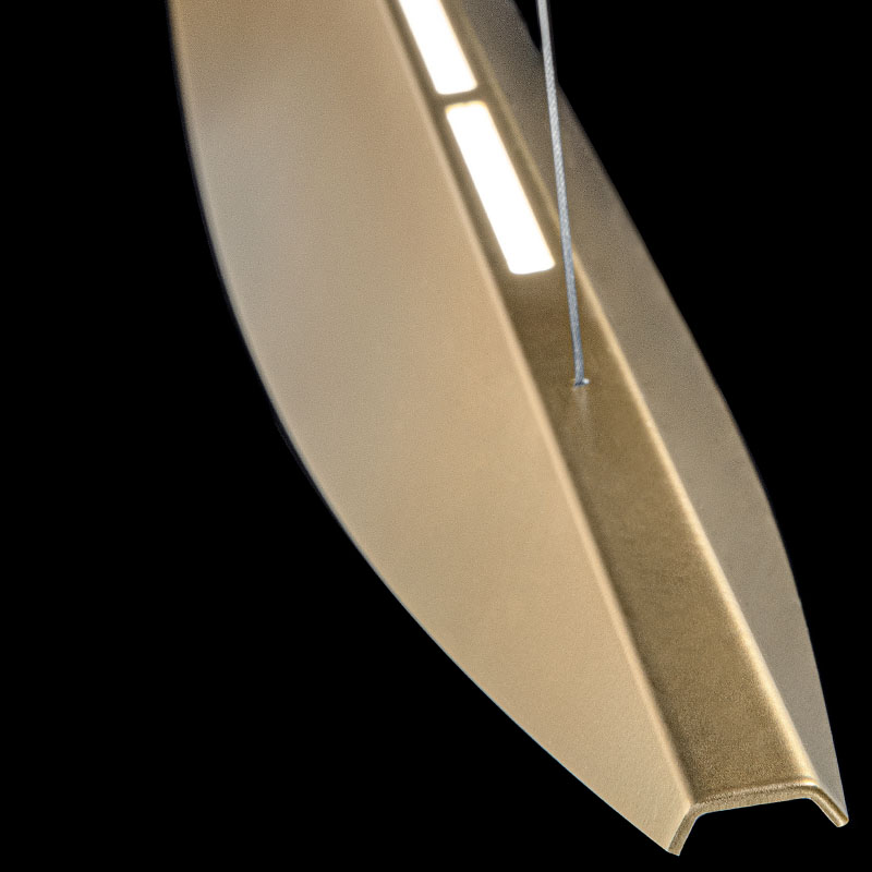 Hanging lamp in aluminium direct and indirect light Alba 05001